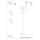 Pendelleuchte MINT Keramik Weiß – Kubistisches Design-Leuchtezauber