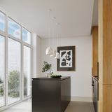 Pendelleuchte MINT Keramik Weiß – Kubistisches Design-Leuchtezauber