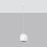 Pendelleuchte MINT Keramik Weiß – Kubistisches Design-Leuchtezauber