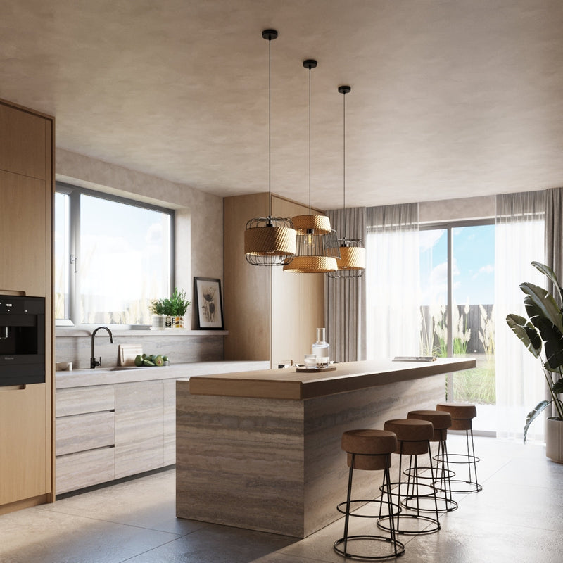 Pendelleuchte BRILO Schwarz – Industrielles Design-Leuchtezauber