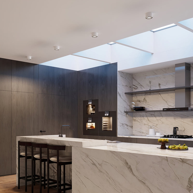 Deckenleuchte Dio Weiß Led Flache Weiße Deckenlampe Mit Integriertem Licht-Leuchtezauber