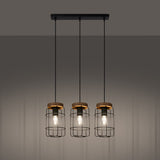 Pendelleuchte Gotto 3-flammig – Skandi Design mit Holzakzent-Leuchtezauber