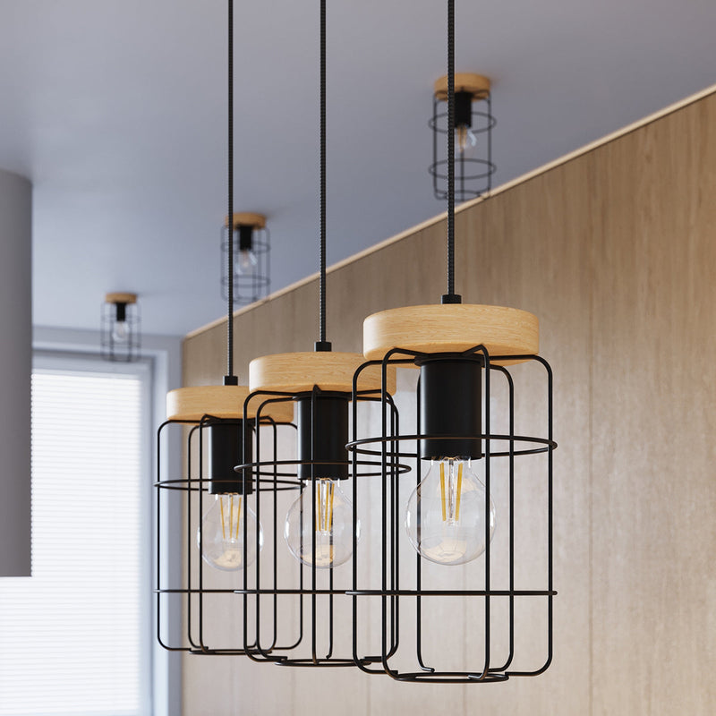 Tischlampe Gotto – Runde Tischleuchte Mit Naturholzfuß-Leuchtezauber