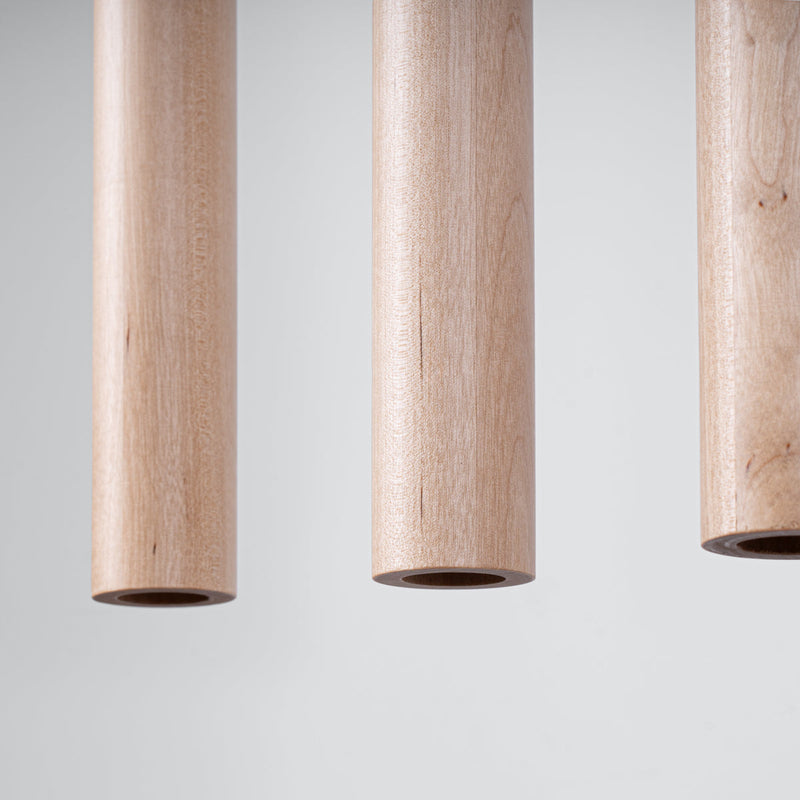 Pendelleuchte Pastelo 5-flammig L Holz – Natürlich & Modern-Leuchtezauber