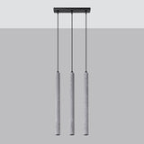 Pendelleuchte Pastelo 3-flammig L Beton – Modern mit Charakter-Leuchtezauber