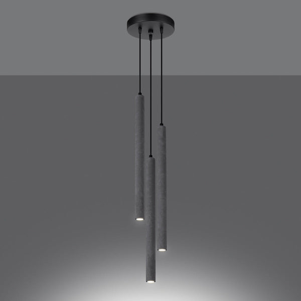 Pendelleuchte Pastelo 3-flammig P Beton – Stilvoll & Urban-Leuchtezauber