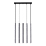 Pendelleuchte Pastelo 5-flammig L Beton – Beton trifft Design-Leuchtezauber