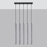 Pendelleuchte Pastelo 5-flammig L Beton – Beton trifft Design-Leuchtezauber