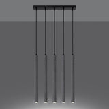 Pendelleuchte Pastelo 5-flammig L Beton – Beton trifft Design-Leuchtezauber