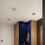 Deckenleuchte Hati Grau Moderne Deckenleuchte Mit Grauem Textilschirm-Leuchtezauber