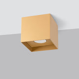 Deckenleuchte Hati Golden Elegante Deckenlampe Mit Goldenem Schirm-Leuchtezauber