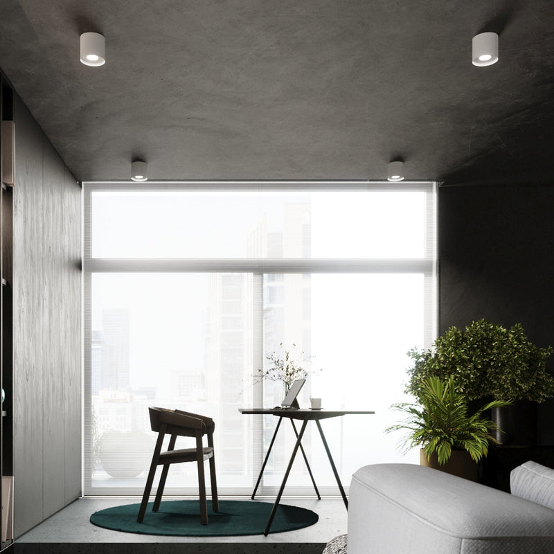 Deckenleuchte Mika Weiß Minimalistische Weiße Lampe Im Vintage-Stil-Leuchtezauber