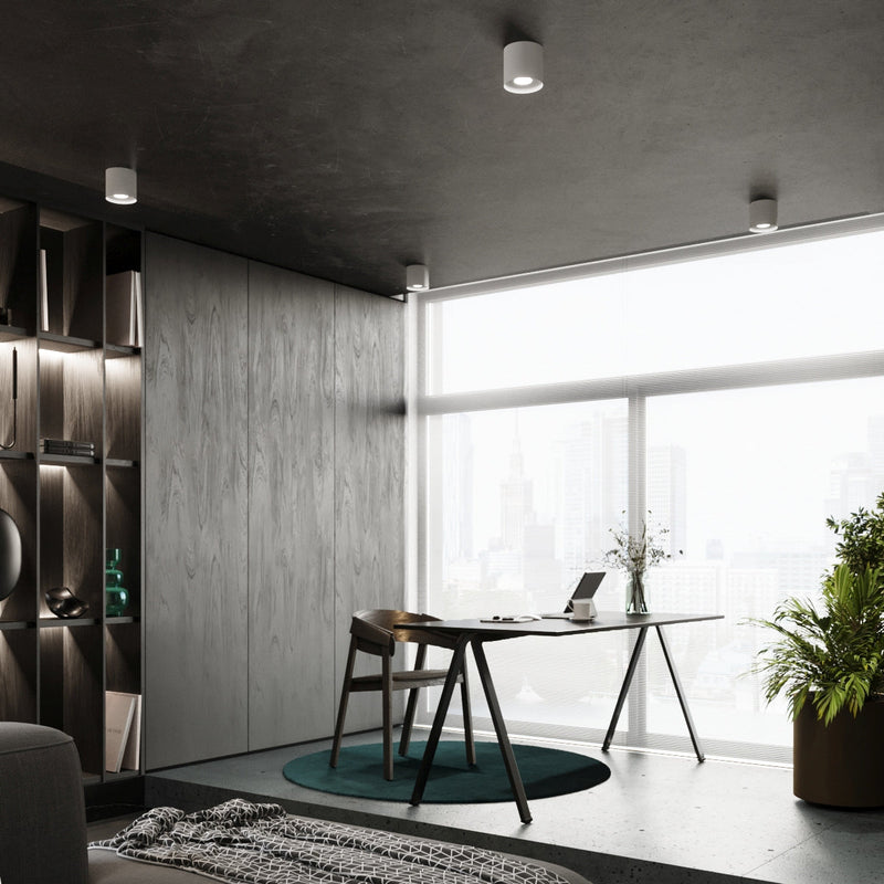 Deckenleuchte Mika Weiß Minimalistische Weiße Lampe Im Vintage-Stil-Leuchtezauber