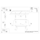 Deckenleuchte Verdo 2 Weiß Kompakte 2-Flammige Deckenlampe In Schlichtem Design-Leuchtezauber