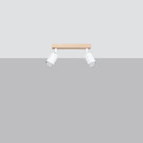 Deckenleuchte Verdo 2 Weiß Kompakte 2-Flammige Deckenlampe In Schlichtem Design-Leuchtezauber