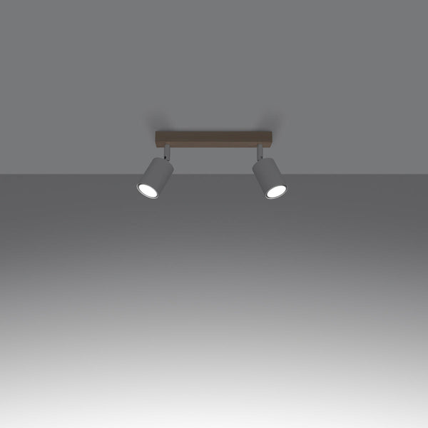 Deckenleuchte Verdo 2 Weiß Kompakte 2-Flammige Deckenlampe In Schlichtem Design-Leuchtezauber