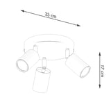 Deckenleuchte Verdo 3P Weiß Stilvolle 3-Flammige Lampe In Weiß-Matt-Leuchtezauber