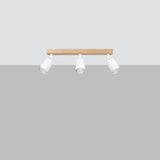 Deckenleuchte Verdo 3L Weiß Stilvolle 3-Flammige Lampe Mit Länglichem Baldachin-Leuchtezauber