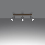 Deckenleuchte Verdo 3L Weiß Stilvolle 3-Flammige Lampe Mit Länglichem Baldachin-Leuchtezauber