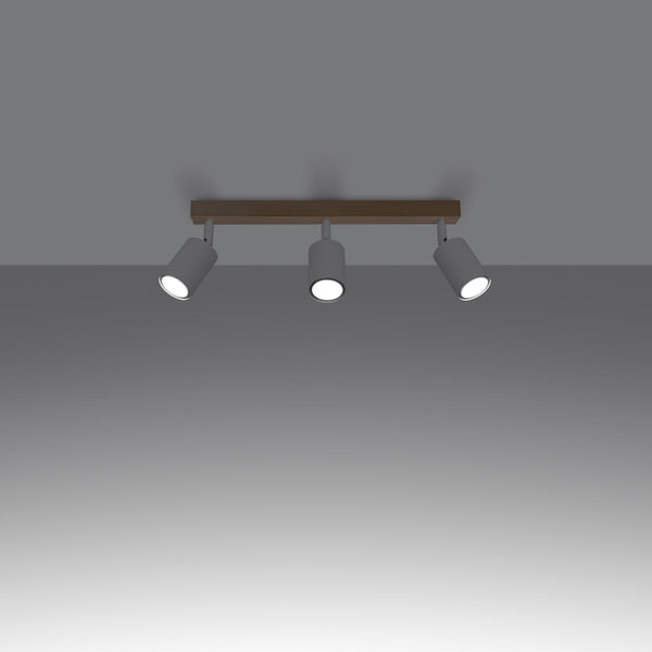 Deckenleuchte Verdo 3L Weiß Stilvolle 3-Flammige Lampe Mit Länglichem Baldachin-Leuchtezauber