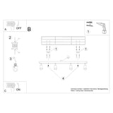 Deckenleuchte Verdo 4 Weiß Moderne 4-Flammige Deckenlampe In Elegantem Weiß-Leuchtezauber