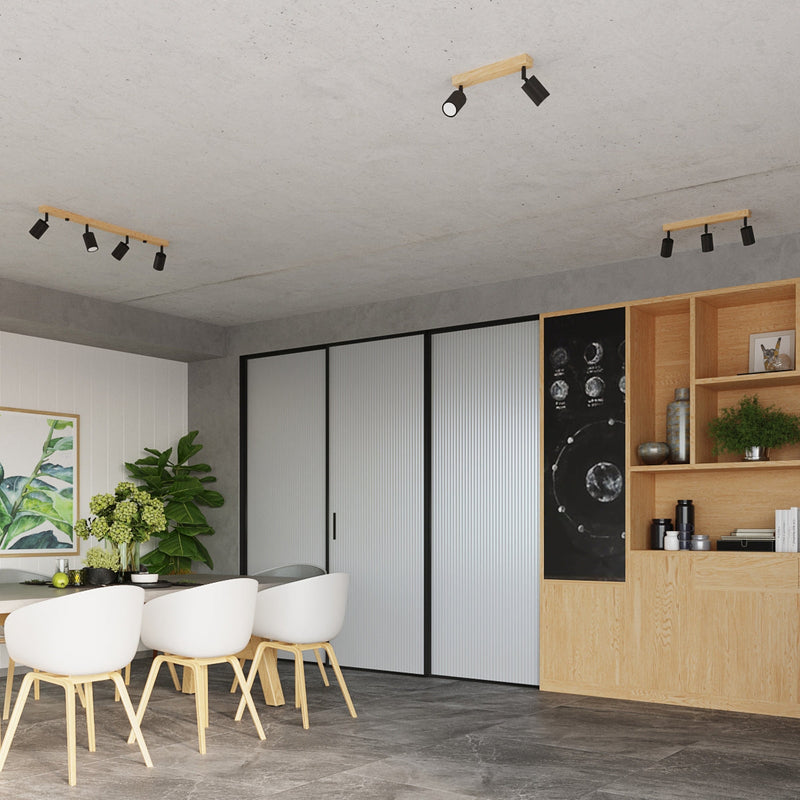 Deckenleuchte Verdo 3P Schwarz Moderne Deckenlampe Mit Schwarzen Schirmen-Leuchtezauber