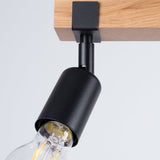 Deckenleuchte Zuca 3 Schwarz Stilvolle 3-Flammige Lampe Mit Mattschwarzem Design-Leuchtezauber