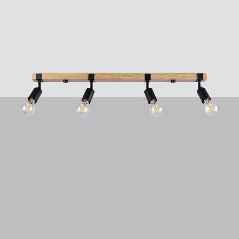 Deckenleuchte Zuca 4 Schwarz Moderne 4-Flammige Deckenlampe In Schwarz-Leuchtezauber