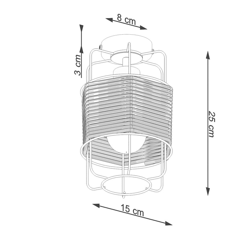 Deckenleuchte Gizur Elegante Deckenlampe Mit Rundem Design Und Gold-Optik-Leuchtezauber