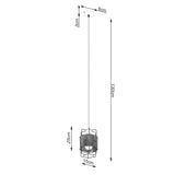 Pendelleuchte GIZUR 1-flammig Schwarz – Modernes Design-Leuchtezauber