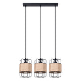 Pendelleuchte GIZUR 3-flammig Schwarz – Modernes Design-Leuchtezauber