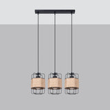 Pendelleuchte GIZUR 3-flammig Schwarz – Modernes Design-Leuchtezauber