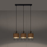 Pendelleuchte GIZUR 3-flammig Schwarz – Modernes Design-Leuchtezauber