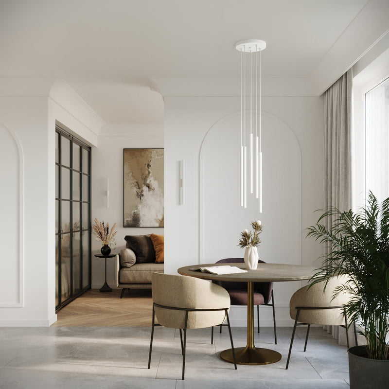 Pendelleuchte PASTELO 2-flammig Weiß – Modernes Design-Leuchtezauber