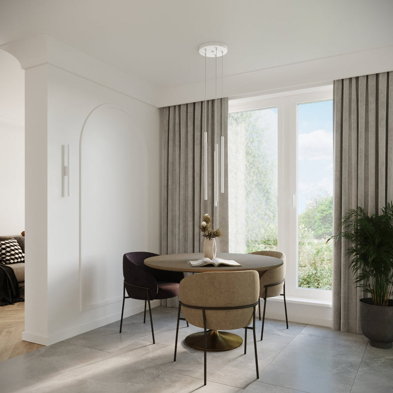 Pendelleuchte PASTELO 2-flammig Weiß – Modernes Design-Leuchtezauber