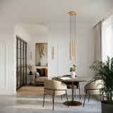 Pendelleuchte PASTELO 2-flammig Gold – Modernes Design-Leuchtezauber