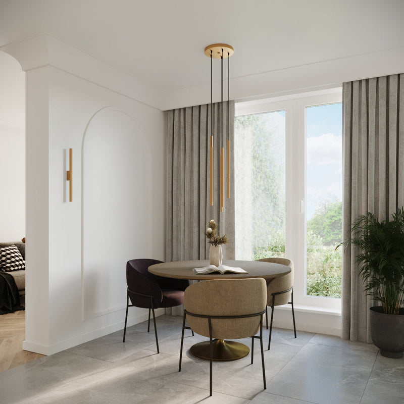 Pendelleuchte PASTELO 2-flammig Gold – Modernes Design-Leuchtezauber