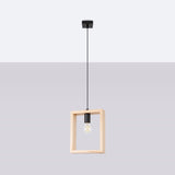 Pendelleuchte ARIES Naturholz – Holz & Metall, Ø35cm-Leuchtezauber