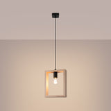 Pendelleuchte ARIES Naturholz – Holz & Metall, Ø35cm-Leuchtezauber