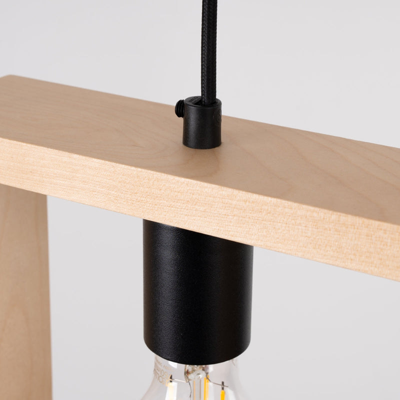 Pendelleuchte ARIES Naturholz – Holz & Metall, Ø35cm-Leuchtezauber