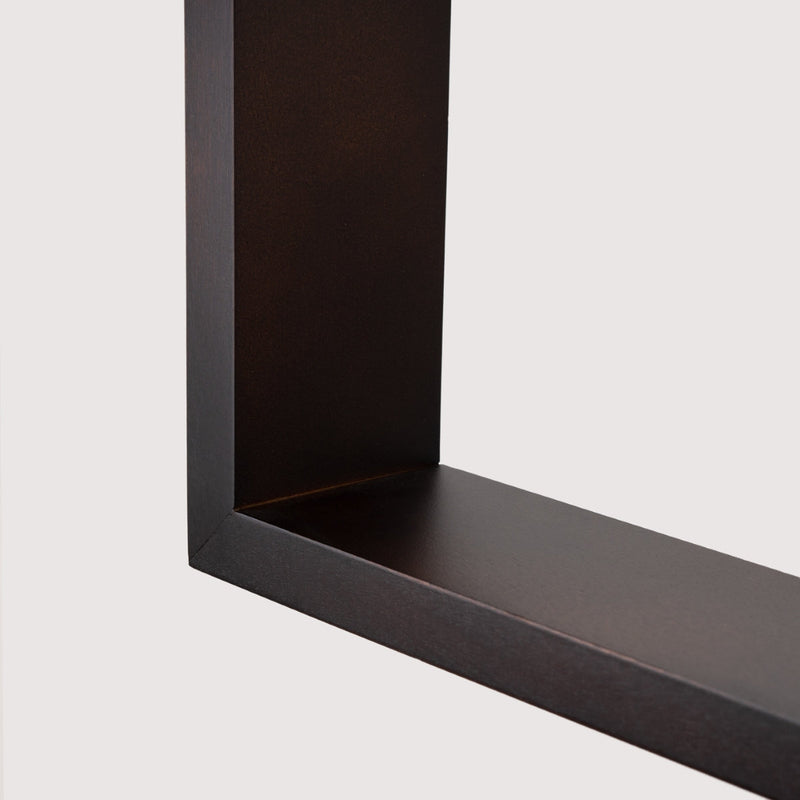 Pendelleuchte ARIES Wenge – Holz & Metall, Ø35cm-Leuchtezauber