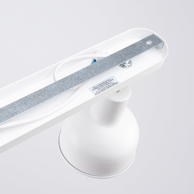 Plafond Elba 2 Weiß Zeitlose 2-Flammige Deckenleuchte In Weiß-Design-Leuchtezauber