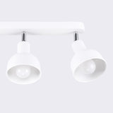 Plafond Elba 3 Weiß Schlichte 3-Flammige Deckenlampe In Modernem Weiß-Leuchtezauber