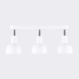 Plafond Elba 3 Weiß Schlichte 3-Flammige Deckenlampe In Modernem Weiß-Leuchtezauber