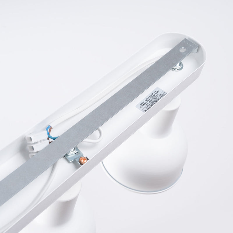 Plafond Elba 3 Weiß Schlichte 3-Flammige Deckenlampe In Modernem Weiß-Leuchtezauber