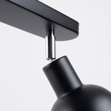 Plafond Elba 2 Schwarz Elegante 2-Flammige Lampe Mit Schwarzem Finish-Leuchtezauber