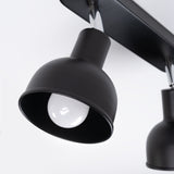 Plafond Elba 2 Schwarz Elegante 2-Flammige Lampe Mit Schwarzem Finish-Leuchtezauber