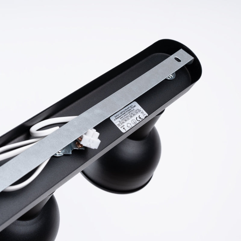 Plafond Elba 3 Schwarz Klassische 3-Flammige Deckenleuchte In Schwarz-Leuchtezauber