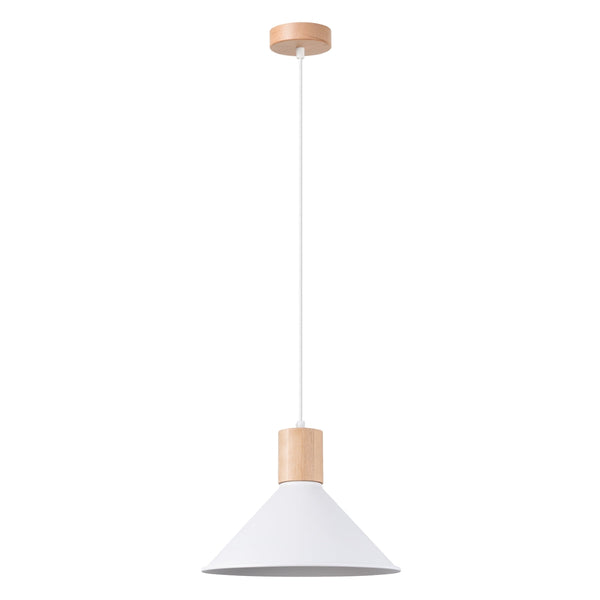 Pendelleuchte JAGA Weiß – Skandinavisches Design, Ø30cm-Leuchtezauber