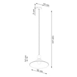 Pendelleuchte JAGA Weiß – Skandinavisches Design, Ø30cm-Leuchtezauber